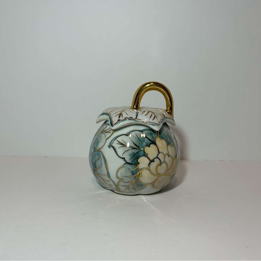 Ceramic Pumpkin Container